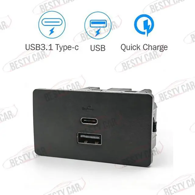 Alt view image 4 of 5 - Bestycar USB Media Hub, Dual USB Ports, Compatible with Ford and Lincoln Cars, Easy Installation Guarantee