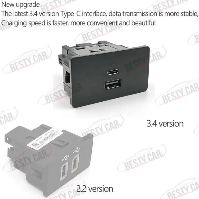Alt view image 5 of 5 - Bestycar USB Media Hub, Dual USB Ports, Compatible with Ford and Lincoln Cars, Easy Installation Guarantee