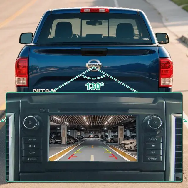 Alt view image 4 of 5 - 28442-EZ00A Rear View Camera for Nissan Titan XD 2016 2017 2018, OE Backup Camera Replaces 28442-EZ01A by GreenYi