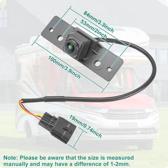 Alt view image 5 of 5 - 28442-EZ00A Rear View Camera for Nissan Titan XD 2016 2017 2018, OE Backup Camera Replaces 28442-EZ01A by GreenYi