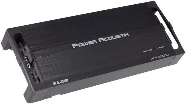 Main image of Power Acoustik RZ4 3000D Razor Series Class D Full-Range & Monoblock Amp 4 Channels, 3,000 Watts Max