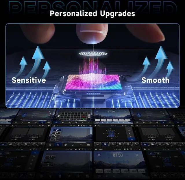 Alt view image 5 of 5 - Single Din Touch Screen Car Radio with Wireless Carplay and Android Auto, 7 Inch Single Din Car Stereo with Bluetooth, FM Radio, EQ, Online Video, Mirror Link, USB/Type-C, SWC+ Camera