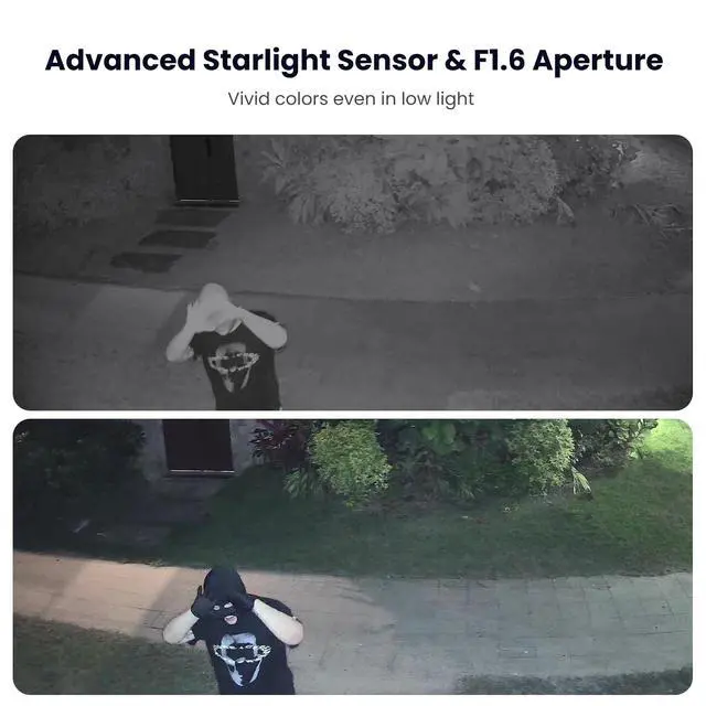Alt view image 4 of 5 - TREATLIFE 5MP Ultra HD 2.4G/5G WiFi Security Camera Outdoor Wired, Cameras for Home Security, Spotlight/Siren, AI Motion Detection, Color Night Vision, 2-Way Audio, Works with Alexa, Google Home, App