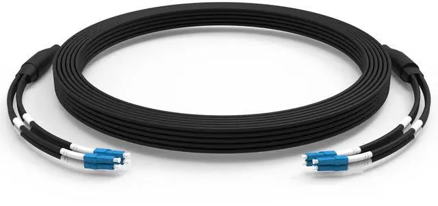 Main image of E-link 50Meters 165ft LC to LC Outdoor Armored 4 Core Fiber Patch Cable, 9/125 SM Fiber Optic Cable Single-Mode Fiber Optic Cable Patch Cord Jumper LC-LC Armored Patch Cables LSZH, 5.0mm