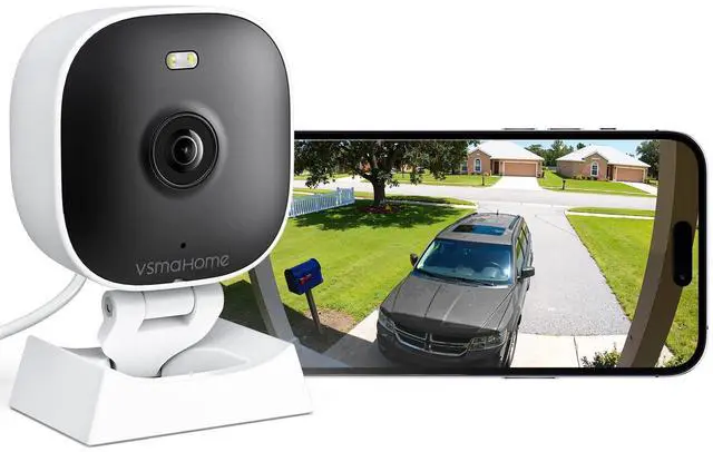 Main image of 2K Cameras for Home Security,Indoor/Outdoor Security Camera for Baby/Elder/Dog/Pet,Outdoor Security Camera Indoor,Plug&Play,Color Night Vision, 2-Way Audio,24/7,Card Storage,Compatible with Alexa