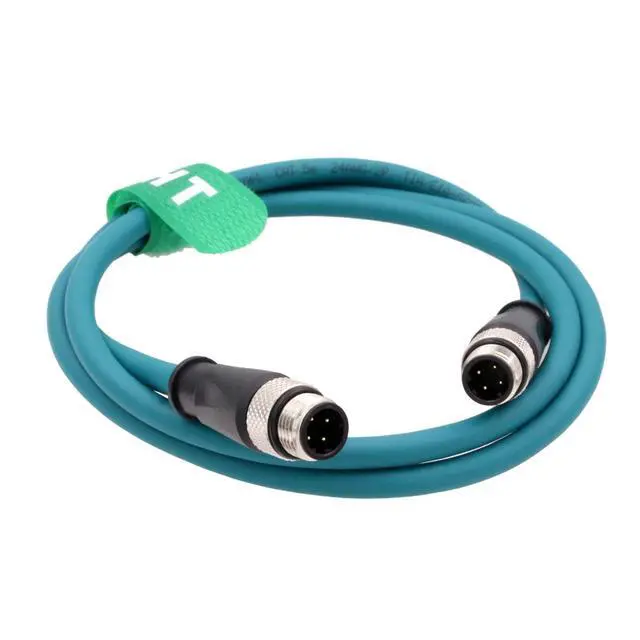 Main image of HangTon Sensor Ethernet Data Cable M12 D-Coded 4 Pin for Baumer Sick Profinet EtherCat Automation Industrial Network CAT5e 24AWG Soft Shield Waterproof 8M
