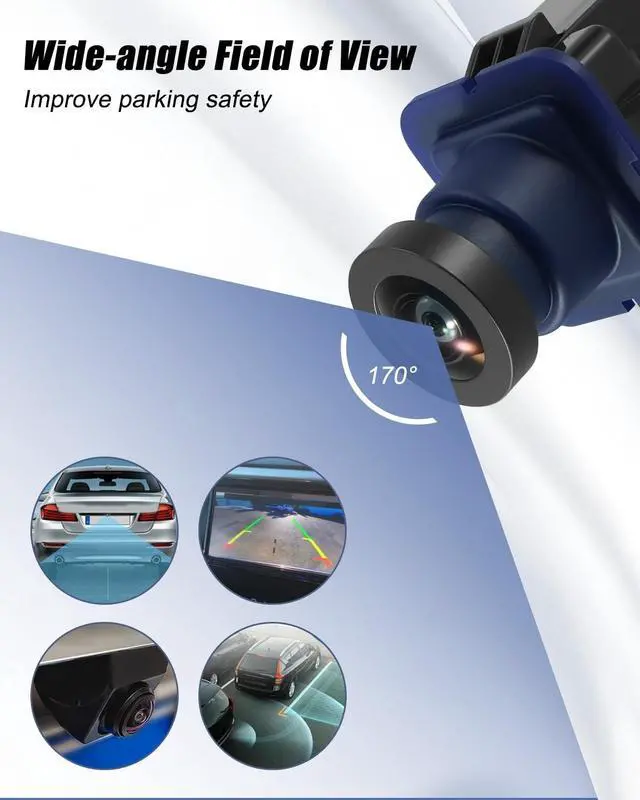 Alt view image 3 of 5 - Rear View Backup Camera Fit for Lincoln MKT 2.0L L4 / 3.5L 3.7L V6, Replace DE9Z-19G490-A EE9Z-19G490-A, Rear View Parking Backup Camera
