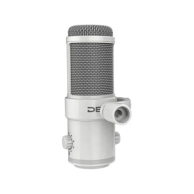 Alt view image 3 of 5 - Deity Microphones VO-7U Dynamic Supercardioid USB Streamer Microphone with Desktop Tripod, White