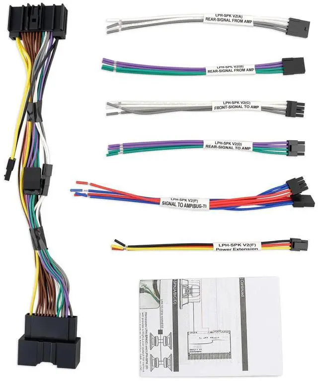 Main image of Audio Integration T-Harness Fit for Fit for Ford C-Max Edge Escape Expedition Explorer F-150 F-250 F-350 F-450 Flex Focus Fusion Mustang Taurus, LPHFD21