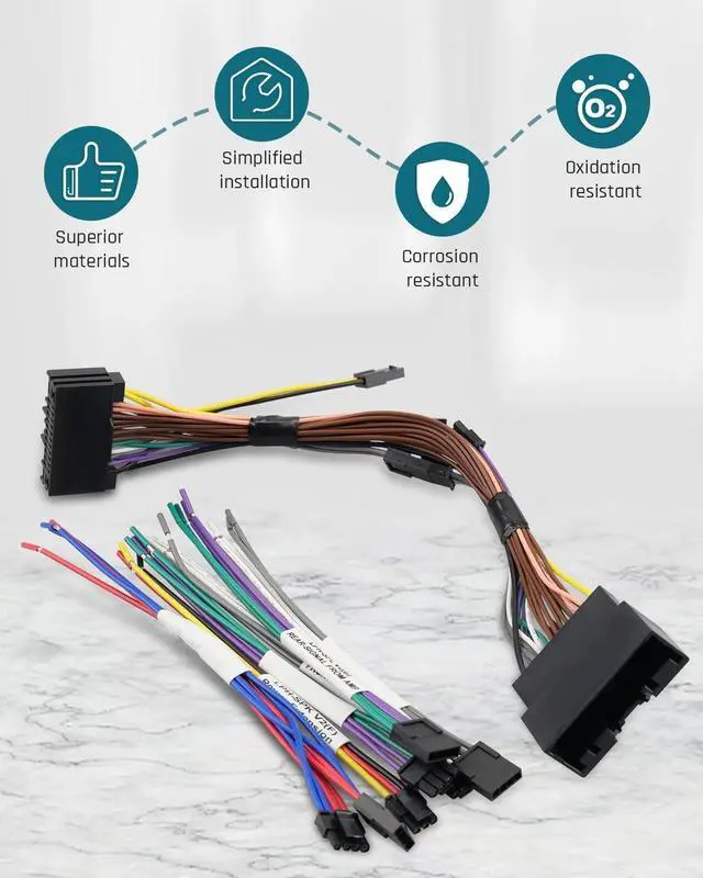 Alt view image 4 of 5 - Audio Integration T-Harness Fit for Fit for Ford C-Max Edge Escape Expedition Explorer F-150 F-250 F-350 F-450 Flex Focus Fusion Mustang Taurus, LPHFD21