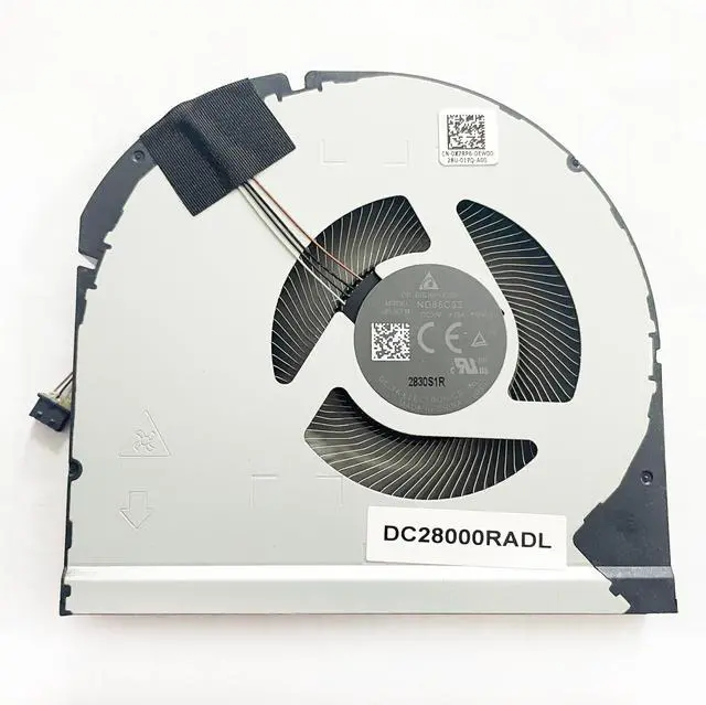 Alt view image 4 of 5 - CPU+GPU Cooling Fan Replacement for Dell Procision 7760 M7760 7750 M7750 Metal Fan Blade RTX5000 DC5V 0.46A Series MG75090V1-C250-S9A MG75090V1-C260-S9A ND85C33-19K03 ND85C34-19K04 0X7RP6 0KPYYT
