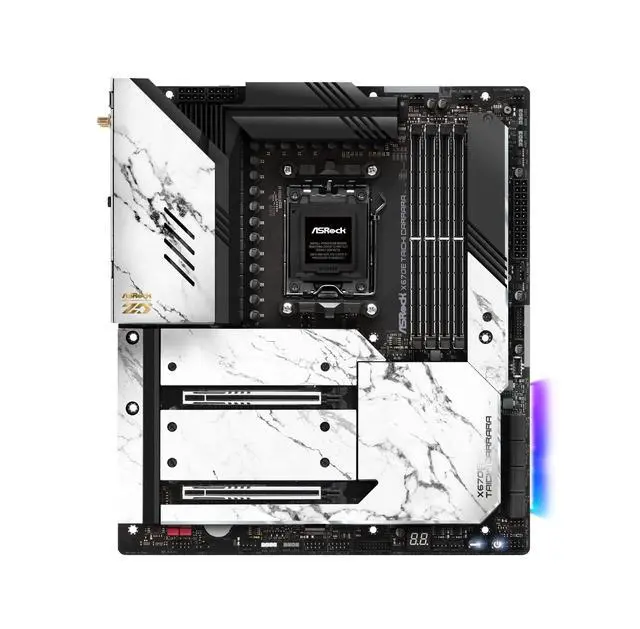 Alt view image 2 of 5 - ASRock X670E Taichi Carrara Support AMD AM5 RYZEN 7000 Series Processors Motherboard