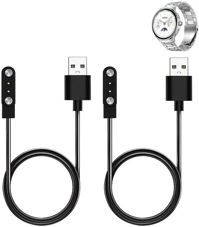 Main image of WUNIAK Charging Cable for Oiviato S67 Smart Watch, Magnetic USB Flexible Charging Cable Accessories for Oiviato S67 Smart Watch,(2 Pack)