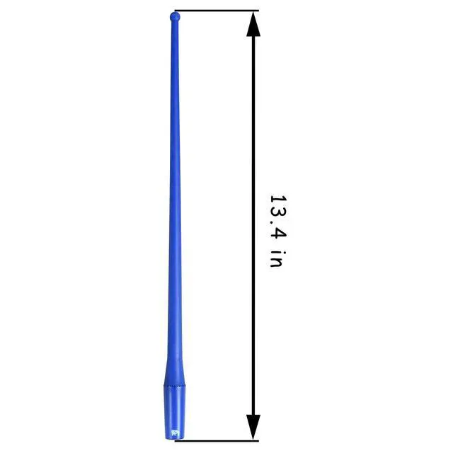 Alt view image 2 of 5 - ONE250 13" Inches Flexible Rubber Antenna, Compatible with Toyota Tundra (1999-2023), Toyota Tacoma (1995-2016), FJ Cruiser (2007-2015), Highlander - Designed for Optimized FM/AM Reception (Blue)