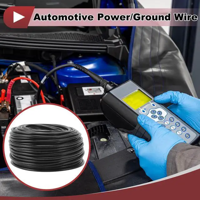 Alt view image 2 of 5 - HEROFFIX Electrical Ground Wire Automotive Power Wire 164FT Black TC 1 Pcs 24AWG 8 Conductor Fully Insulated& Soft Touch Jacket Universal