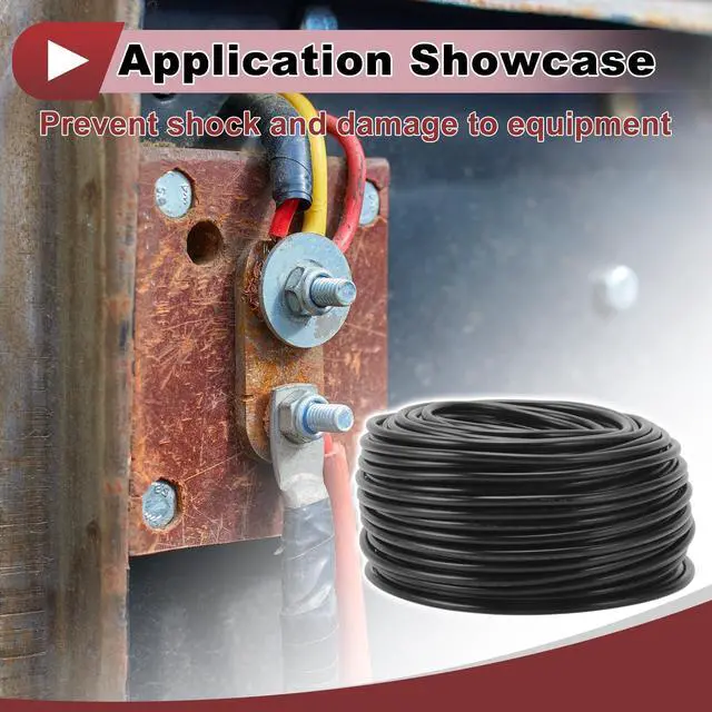 Alt view image 3 of 5 - HEROFFIX Electrical Ground Wire Automotive Power Wire 164FT Black TC 1 Pcs 24AWG 8 Conductor Fully Insulated& Soft Touch Jacket Universal
