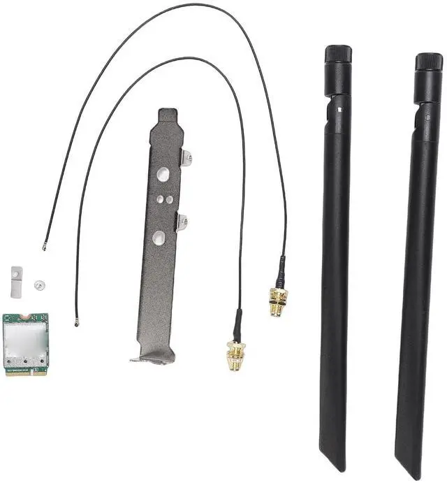 Main image of WiFi 7 Wireless Card QCNCM865 Tri Band 5.8Gbps M.2 NGFF Network Adapter 320MHz 4K QAM, with 2 External Antennas Stand Kit, for 11 PC Desktop