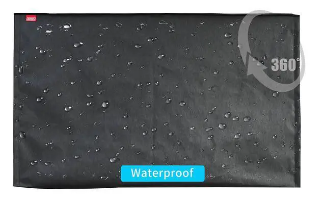 Alt view image 2 of 5 - acoveritt Outdoor 40"-43" TV Set Cover,Scratch Resistant Liner Protect LED Screen Best-Compatible with Standard Mounts and Stands (Dark Gray)