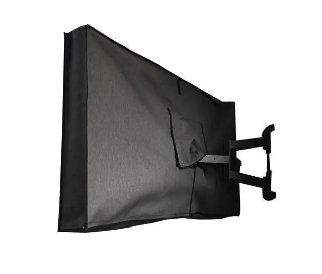 Alt view image 4 of 5 - acoveritt Outdoor 40"-43" TV Set Cover,Scratch Resistant Liner Protect LED Screen Best-Compatible with Standard Mounts and Stands (Dark Gray)