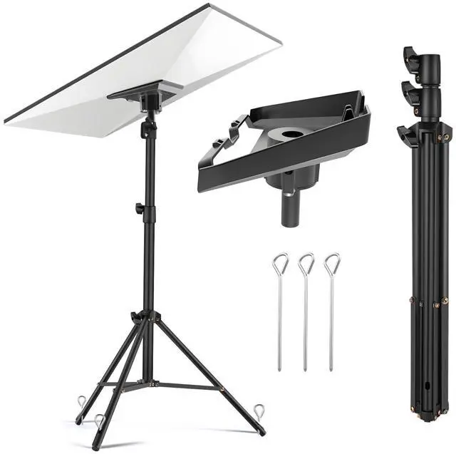Main image of Starlink Gen 3 Tripod Stand with Tent Stakes & Alloy Pipe Adapter, Portable Rev4 Disc Mounting Kit for Camping, Outdoor Activities, Temporary Workplaces - Weatherproof Ground Anchor for Satellite Dish