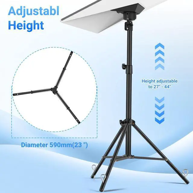 Alt view image 4 of 5 - Starlink Gen 3 Tripod Stand with Tent Stakes & Alloy Pipe Adapter, Portable Rev4 Disc Mounting Kit for Camping, Outdoor Activities, Temporary Workplaces - Weatherproof Ground Anchor for Satellite Dish