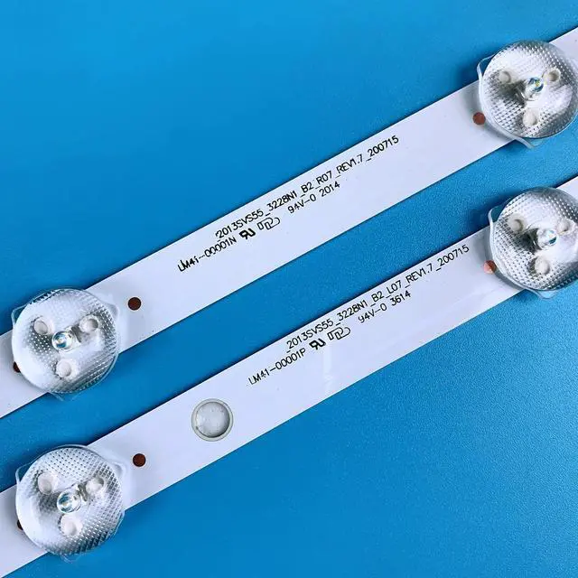 Alt view image 3 of 5 - PANMILED 10 Pieces LED Backlight Strips for Samsung 55'' TV 2013SVS55 UN55J6200AF UN55J6201AF UN55J620DAF D3GE-550SMA-R1 D3GE-550SMB-R0