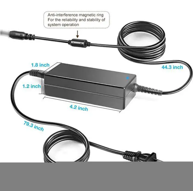 Alt view image 2 of 5 - Kircuit 24V 3.125A 75W AC/DC Adapter Compatible with Zebra ZXP3 Card Printer SAWA-52-312524 P1076001-006 P1086001-006 FSP075-RAAM P1076001-003 24.0V 3125mA 24VDC Power Supply Cord Charger