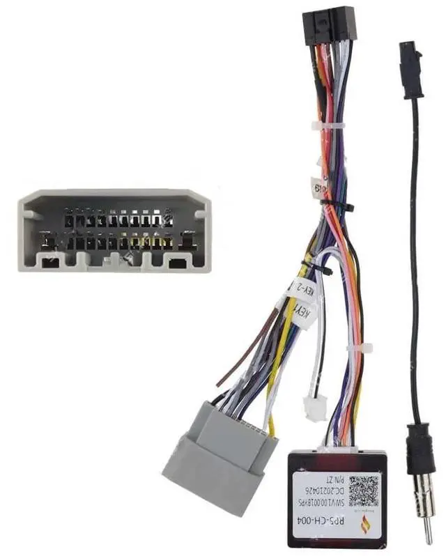 Main image of 16pin Car Stereo Radio Power Retrofit Wiring Harness Adapter fits for Jeep Wrangler Cherokee Compass Grand Patriot Dodge Caliber Voyager Chrysler Sebring