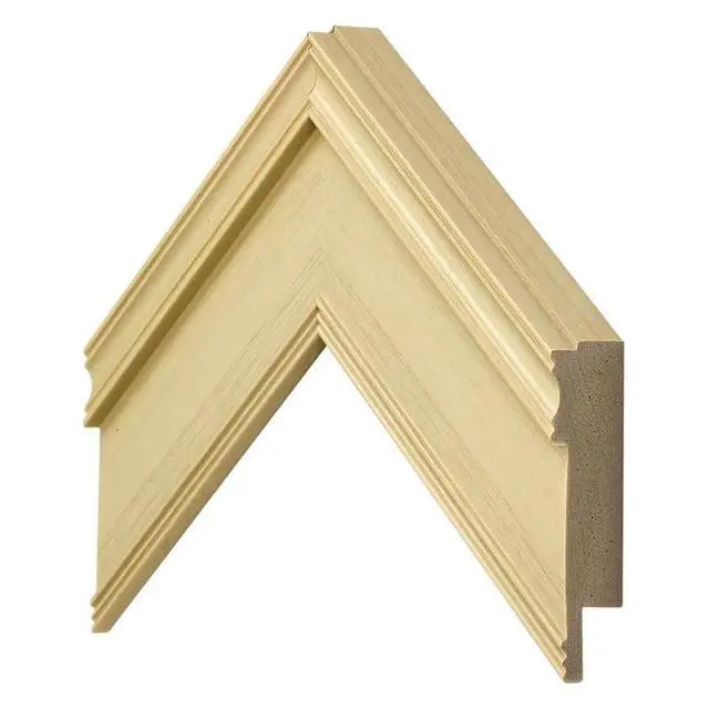 Alt view image 4 of 5 - Antique White 50" Premiere Deco TV Frame - Compatible ONLY with Samsung The Frame TVs (Fits 2021-2026, LS03A, LS03B, LS03C, LS03D, LS03FA)