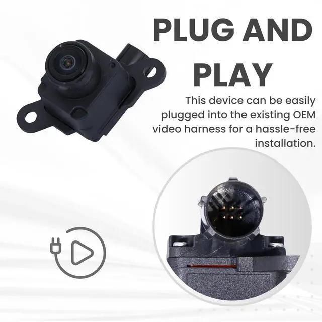 Alt view image 4 of 5 - Backup Camera Replaces for 2014-2015 Dodge Durango OE Part # 68206872AI 68206872AD 68206872AE 68206872AF 68206872AG 68206872AH