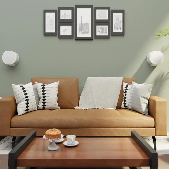 Alt view image 3 of 5 - Sanus Fixed Speaker Wall Mount Designed for the Sonos Era 300 (White Pair)