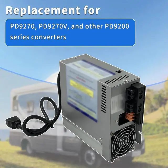 Alt view image 2 of 5 - PD9270 12V 70 Amp RV Power Converter Compatible with in-teli Power 9200 Series Converter/Charger with Built-in Charge Wizard, for RV Camper Caravans Replace# PD9270V