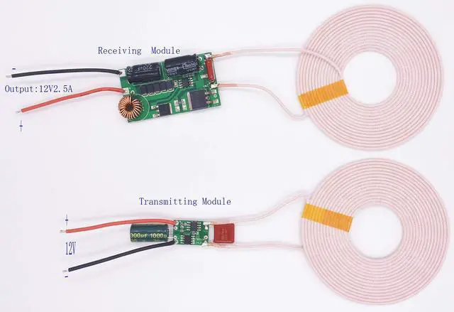 Alt view image 2 of 5 - Taidacent 12V Input 12V2.5A Output High Current Low Heat Low Temperature Wireless Charging Module Wireless Power Supply Module (12V2.5A)