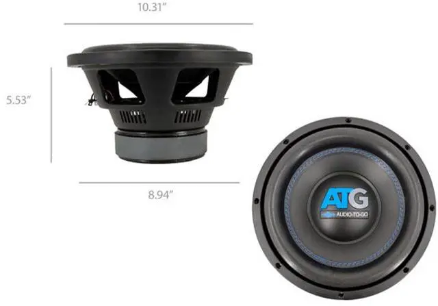 Alt view image 2 of 2 - ATG Audio 10 inch subwoofer 2" 4-Layer Aluminum Single Voice Coil 4 ohm