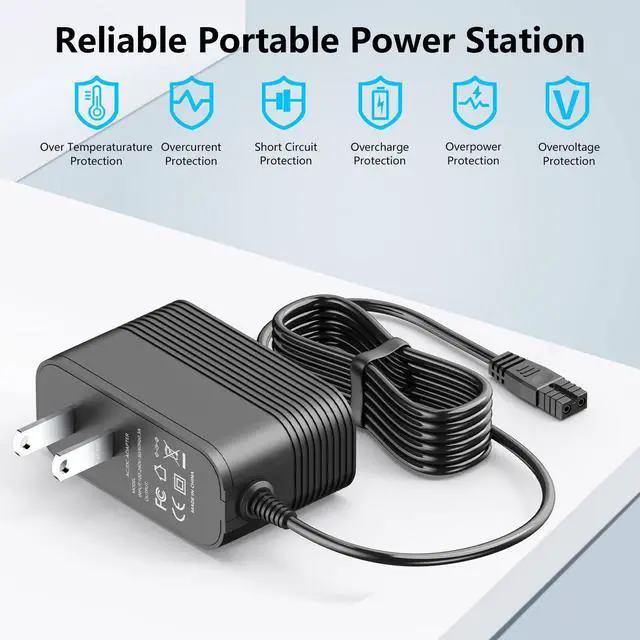 Alt view image 4 of 5 - 21.5V Charger for Consciot Pool Vacuum Compatible with Consciot PC15 20V Battery Handheld Pool Cleaner Power Cord Charger Replacement