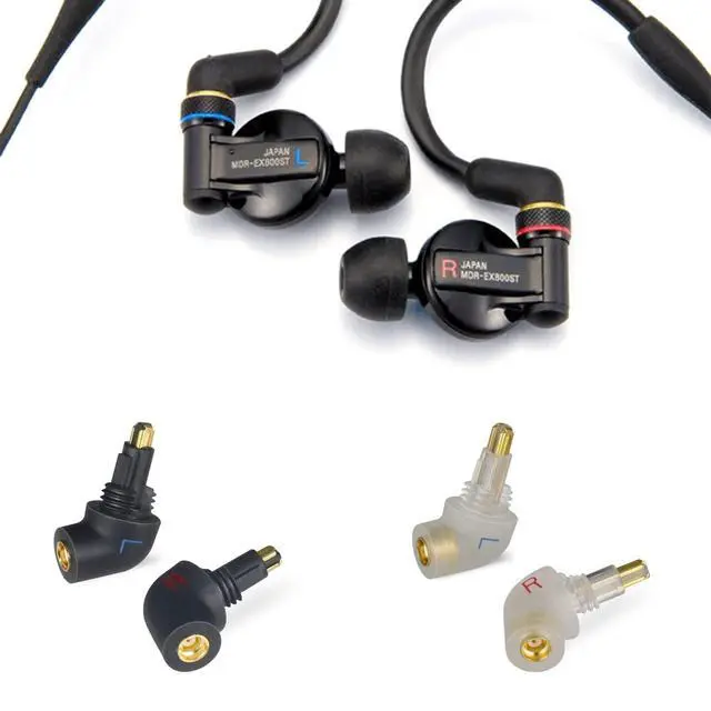 Alt view image 4 of 5 - okcsc EXK to MMCX Headphone Adaptor, Integral One-Piece Molded Design EXK Male to MMCX Female, Suitable for Sony MDR EX1000 EX800 MDR7550 EX600 Headphones, 1 Pair/Clear