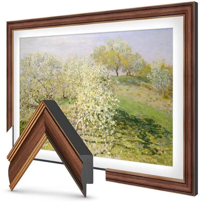 Main image of Industrial Copper 32" Slim Deco TV Frame - Compatible ONLY with Samsung The Frame TVs (Fits 2021-2026, LS03A, LS03B, LS03C, LS03D, LS03FA)
