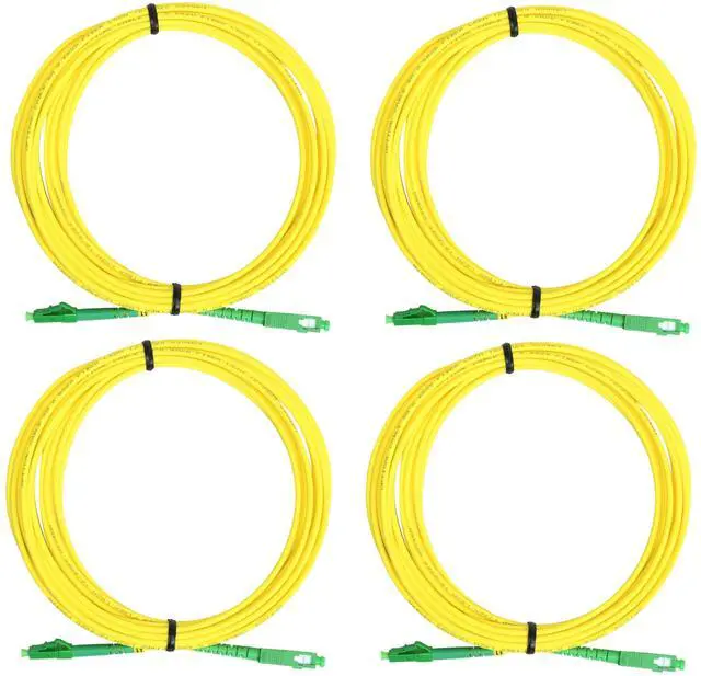 Main image of OpZonik 5M - 4Pack LC/APC to SC/APC Fiber Optic Patch Cable Single Mode Simplex Optical Patch Cord 9/125m Fiber Optic Cable LC APC-SC APC 5 Meter (16.4ft) Pack of 4