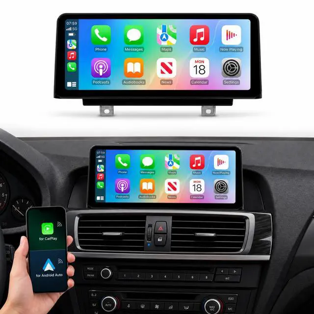 Alt view image 3 of 5 - XMOLINK 10.25-Inch CarPlay Android Auto Screen for BMW X3/X4 F25/F26 NBT