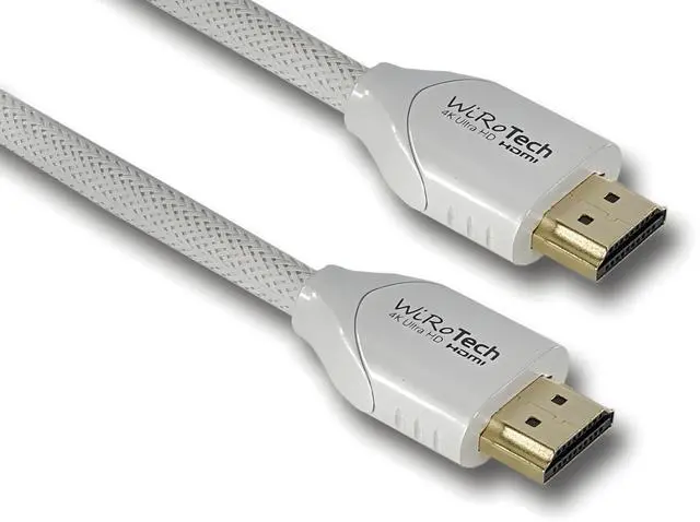 Alt view image 3 of 5 - WiRoTech White HDMI Cable 4K 15 Feet - HDMI 2.0 18Gbps Braided Cord ^^ 4K@60Hz HDR10 Dolby Vision ARC HDCP 2.2 ^^ for PS5 Xbox Series X Apple TV Roku Smart TV Monitor (White)