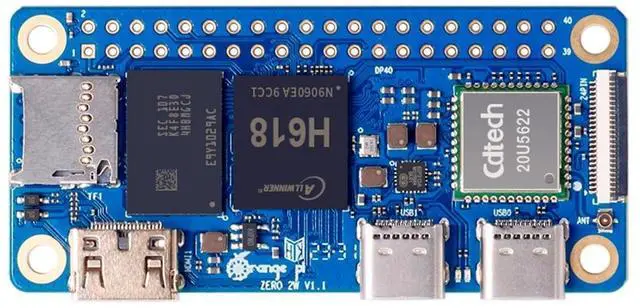 Main image of Orange Pi Zero 2W 1GB/1.5GB/2GB/4GB LPDDR4 Allwinner H618 Quad-core Single Board Computer with 16MB SPI Flash, Support WiFi and BT5.0, Development Board Run Android 12 TV/Debian/Ubuntu (GB, 1.5)