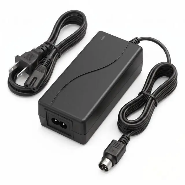 Alt view image 5 of 5 - 4-Pin DIN 12V 2A 5V 2A AC/DC Adapter for Jet # SAW34-12.0/5.0-2000 12VDC 2000mA 5VDC 2 Amp 4 Prong Connetcor Power Supply Cord