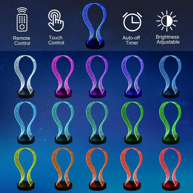 Alt view image 2 of 5 - Ammonite Light Up Headphone Stand, 16 Color Lights Gaming Desk Accessory with 1 USB Charging Port and 1 Type-C Charging Ports, USB Power and PCB Pattern, Gifts for Gamers Boyfriend Boy Man
