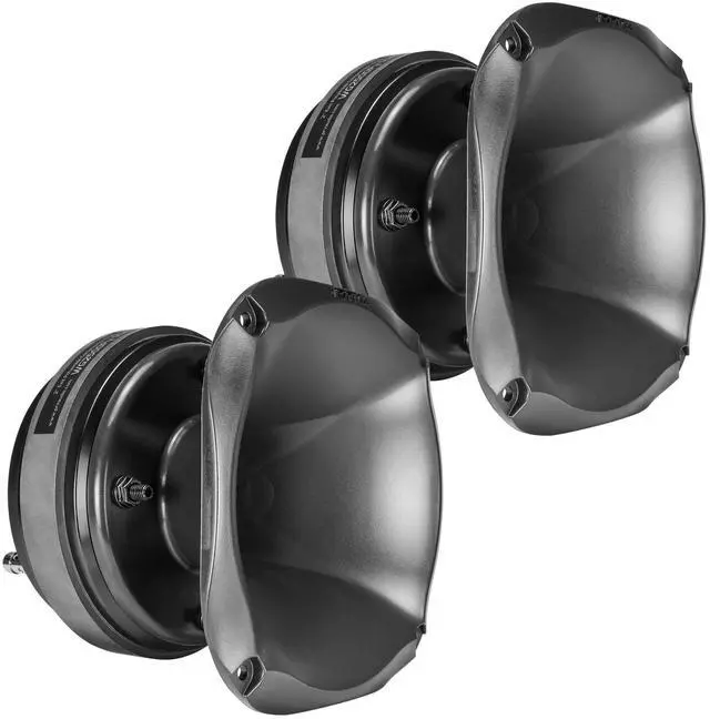 Main image of PRV AUDIO 2X WG2500Py Slim 200 Watts 2" Exit Mids & Highs Horn Driver 8 Ohm 107dB PRO Audio Polyimide Compression Driver with Shallow Waveguide (2 Horn Drivers) Bundle 400 Watts
