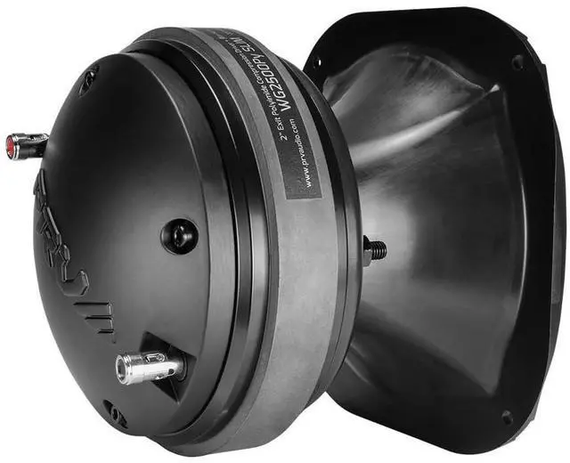 Alt view image 5 of 5 - PRV AUDIO 2X WG2500Py Slim 200 Watts 2" Exit Mids & Highs Horn Driver 8 Ohm 107dB PRO Audio Polyimide Compression Driver with Shallow Waveguide (2 Horn Drivers) Bundle 400 Watts
