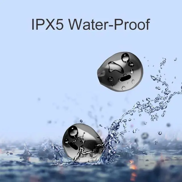 Alt view image 4 of 5 - SQRMINI Mini Wireless Bluetooth Earbuds with Microphone,Invisible Bluetooth Headphones for Women and Small Ears with Touch Control, IPX5 Waterprof, Battery Case(Black)