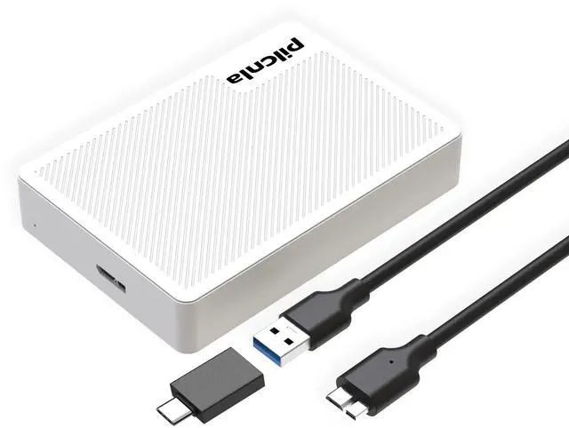 Main image of PILCNLA 1TB Ultra Slim Portable External Hard Drive USB3.0 HDD Storage for Xbox One X/S, Xbox 360, PS4, PC, Desktop, Laptop, MacBook, Chromebook