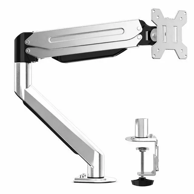 Main image of Suptek Single Monitor Mount,Adjustable Gas Spring Monitor Arm Desk Mount Stand Fits 17 20 22 23 24 26 27 32 33 35 36 inch,Holds up to 25 lbs, Silver(MD9S)