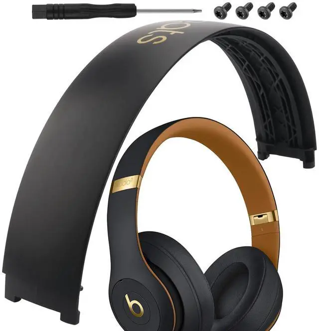Main image of Studio 3 Headband Replacement Parts Accessories Studio3 Arch Head Band Cover Pad Repair Kit Compatible with Beats Studio 3 Wireless Top Headband. (Midnight Black)