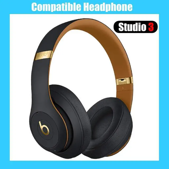 Alt view image 2 of 5 - Studio 3 Headband Replacement Parts Accessories Studio3 Arch Head Band Cover Pad Repair Kit Compatible with Beats Studio 3 Wireless Top Headband. (Midnight Black)